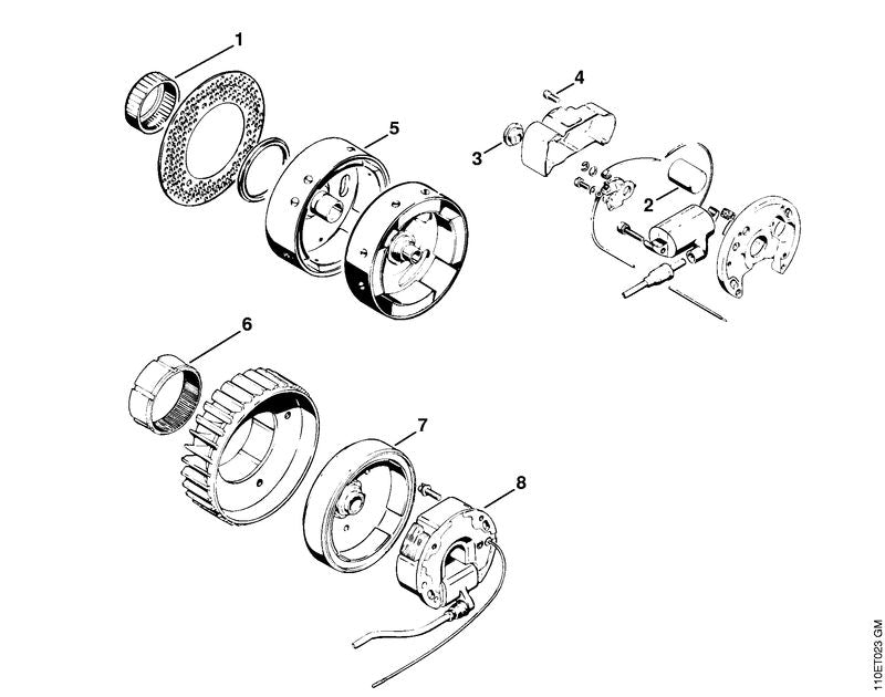 STIHL 0000-961-5115 Ring positie 1 technische tekening
