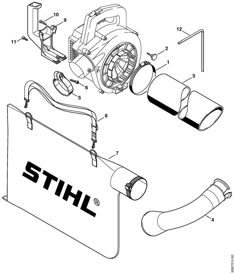 STIHL 4227-700-2300 Verschlussschraube positie 2 technische tekening