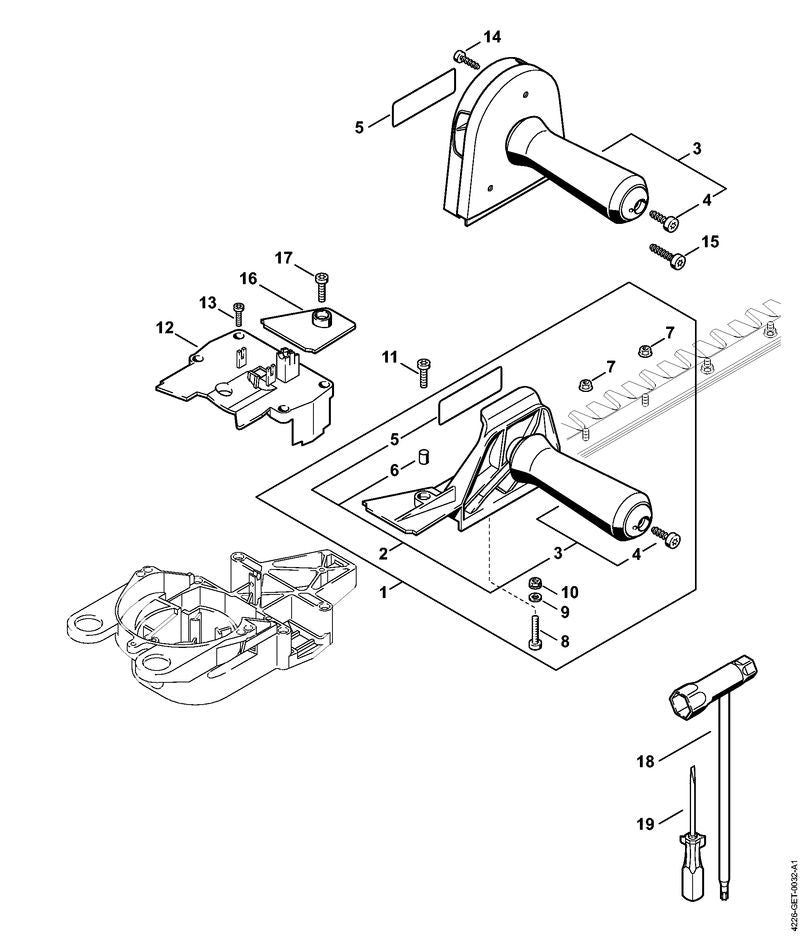 STIHL 4226-792-2701 Deckel positie 12 technische tekening