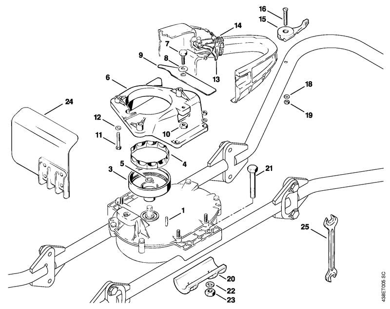 STIHL 9470-435-0580 Passfeder DIN6885-A4x4x20 positie 1 technische tekening