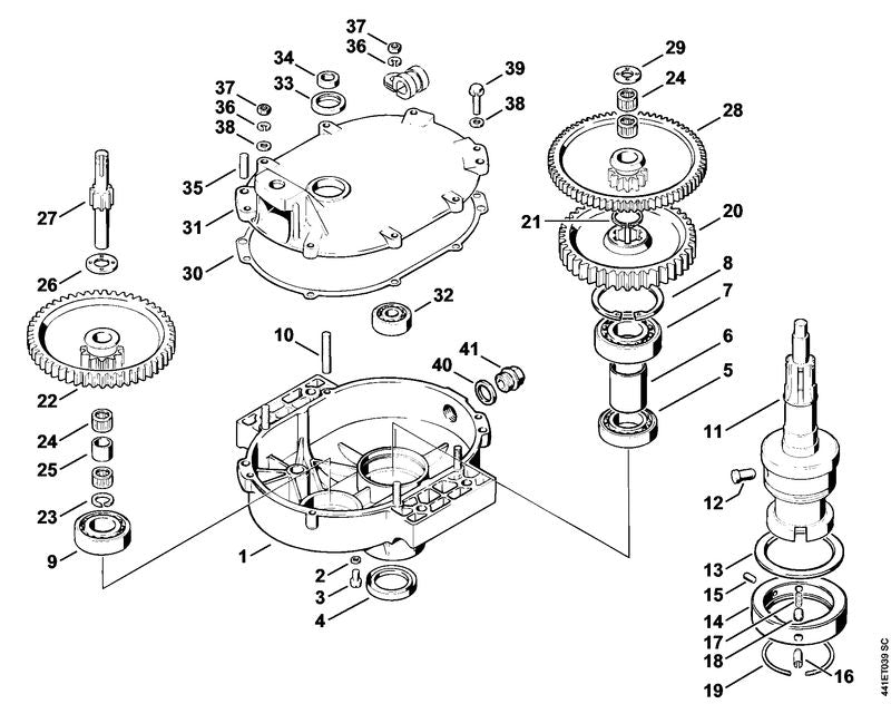 STIHL 0000-985-5805 Sprengring positie 23 technische tekening