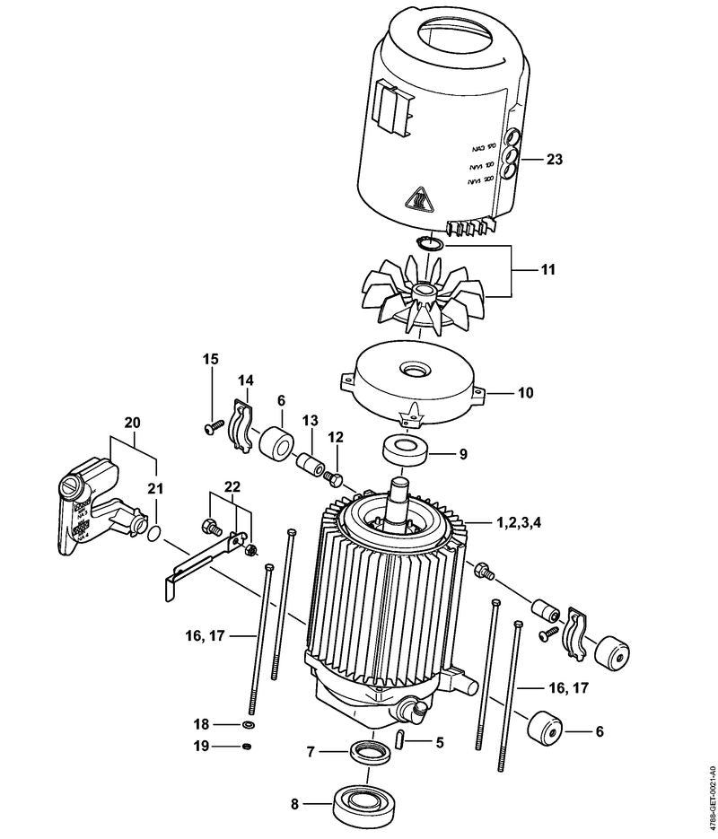 STIHL 4788-602-4300 Puffer positie 6 technische tekening