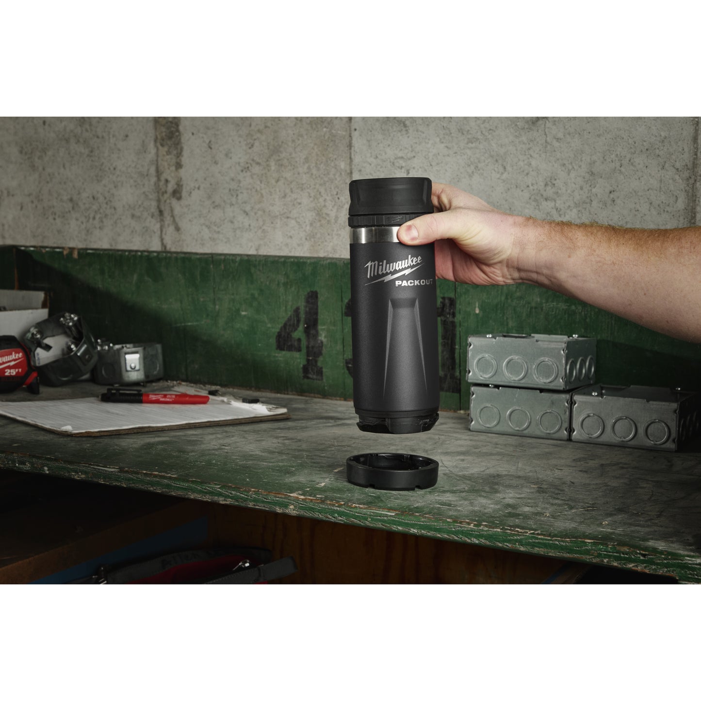 Milwaukee PACKOUT Flasche 532 ml Sip Lid Schwarz_kaisers_jetzt_6