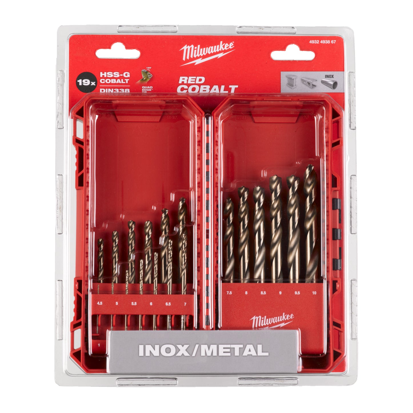 Milwaukee Red Cobalt HSS-G Bohrer Set - 19-teilig_kaisers_jetzt_11