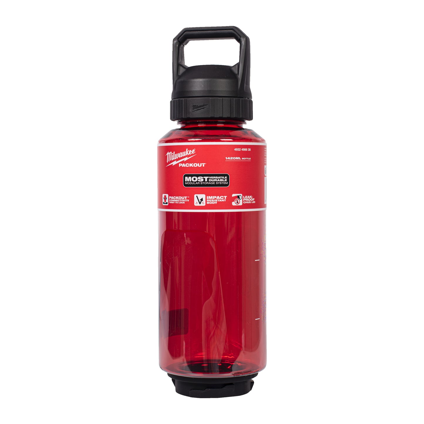 Milwaukee PACKOUT 1420 ml Plastikflasche Trinkverschluss Rot_kaisers_jetzt_11