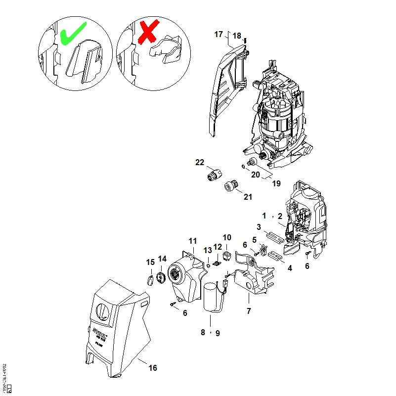STIHL 4950-430-0504 Schalter positie 10 technische tekening