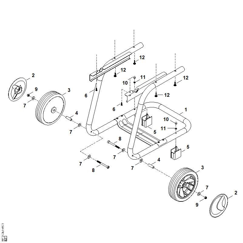 STIHL 6013-703-2300 Rohrfuß positie 1 technische tekening