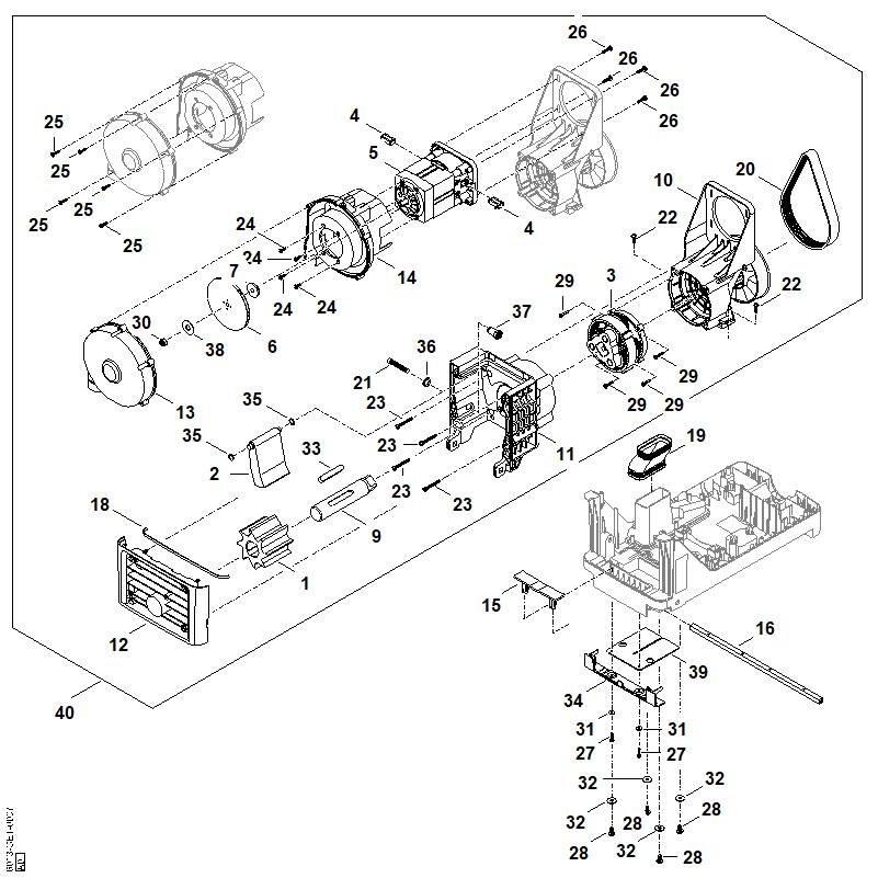 STIHL 6013-706-7301 Schutzleiste positie 34 technische tekening