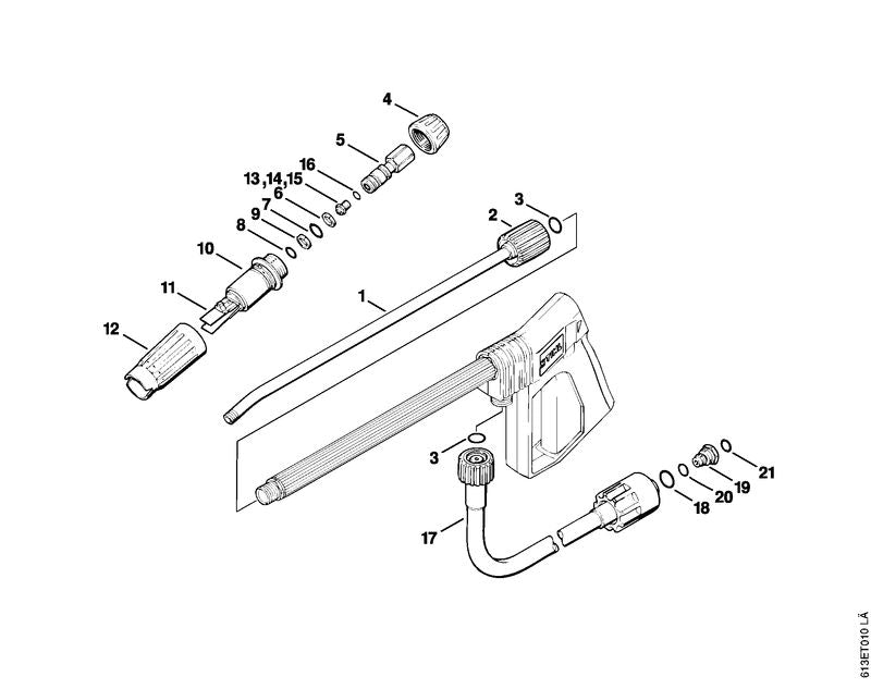 STIHL 4915-503-2800 Kappe positie 4 technische tekening