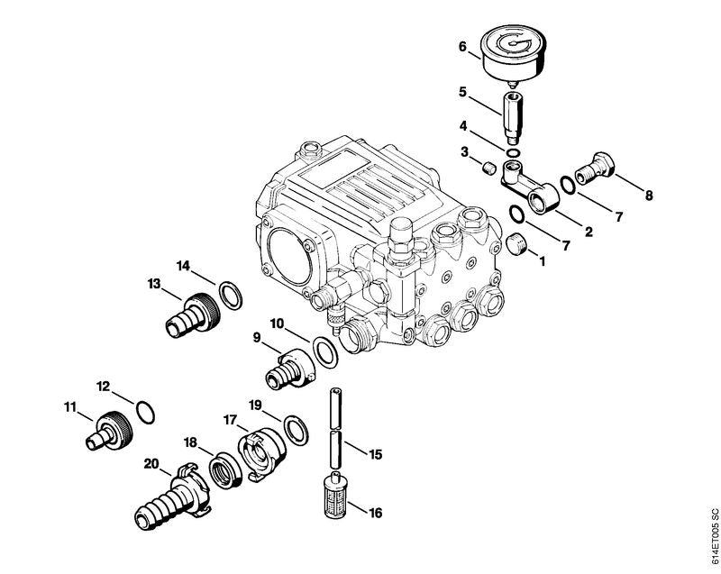STIHL 4716-007-1055 Dichtungssatz positie -1 technische tekening