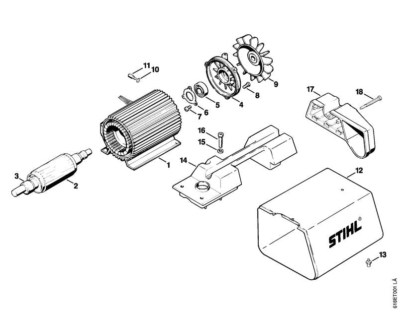 STIHL 4703-602-1100 Deckel positie 4 technische tekening