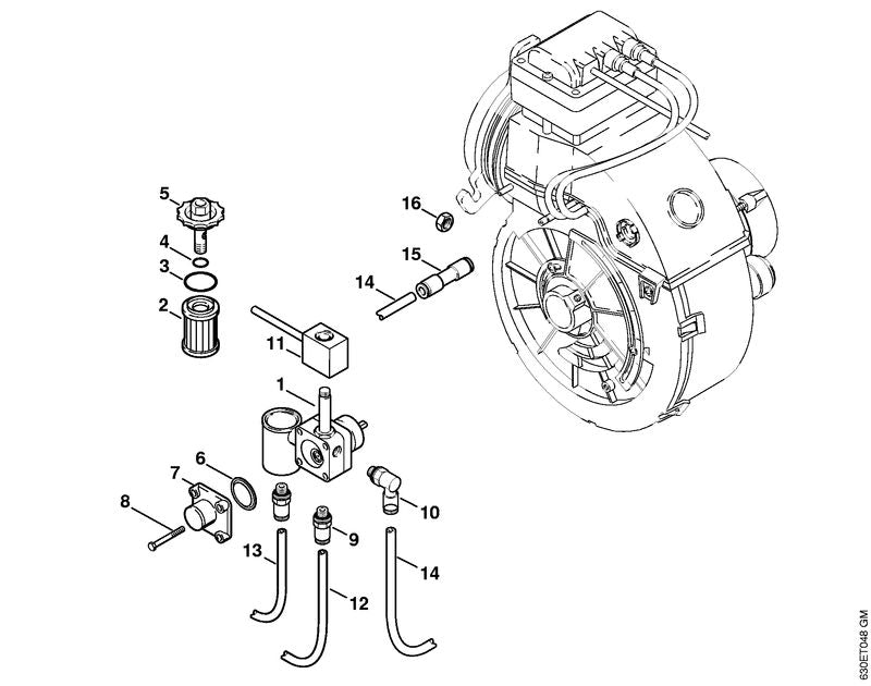 STIHL 4712-522-1000 Kupplung positie 15 technische tekening