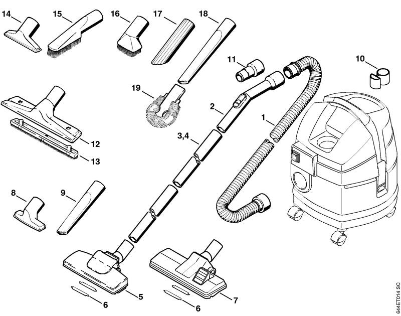 STIHL 4901-501-1400 Halter positie 10 technische tekening