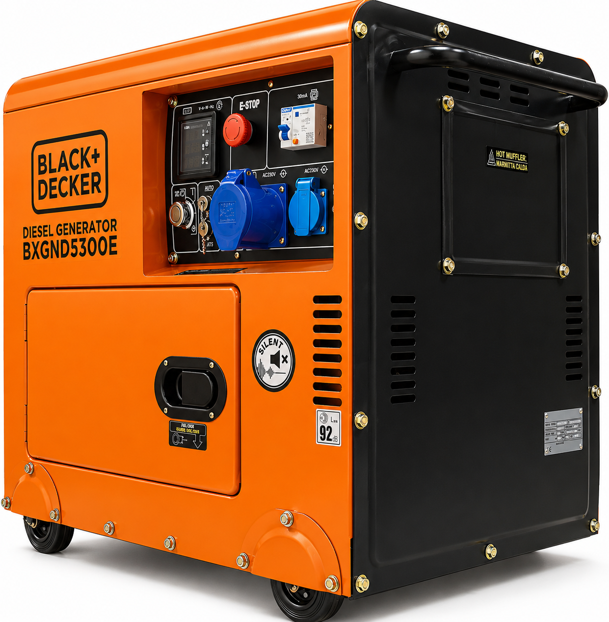 BLACK+DECKER BXGND5300E Dieselgenerator – 5,3 kW