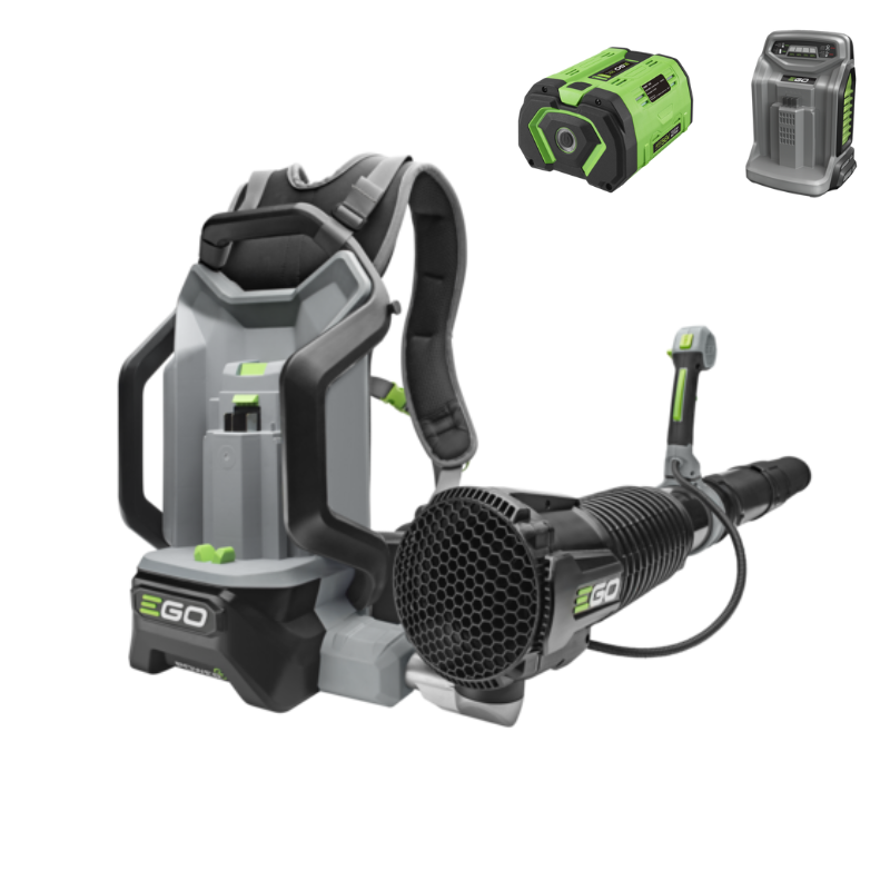 EGO Rückentragbarer Akku-Laubbläser LB6000E-K1103 Kit mit 10,0 Ah Akku und Ladegerät