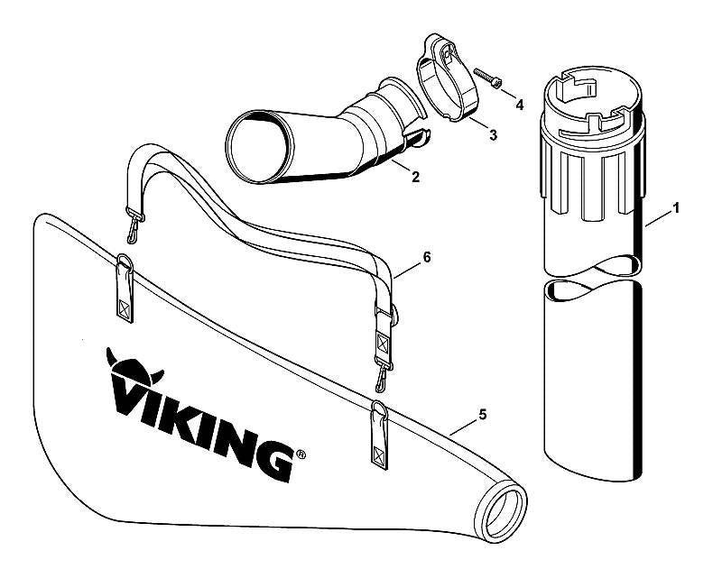 STIHL 4804-708-3500 Saugrohr positie 1 technische tekening