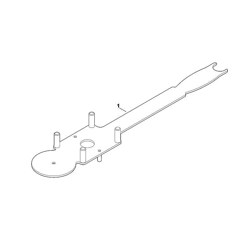 STIHL 6165-890-2200 Montagewerkzeug positie 1 technische tekening
