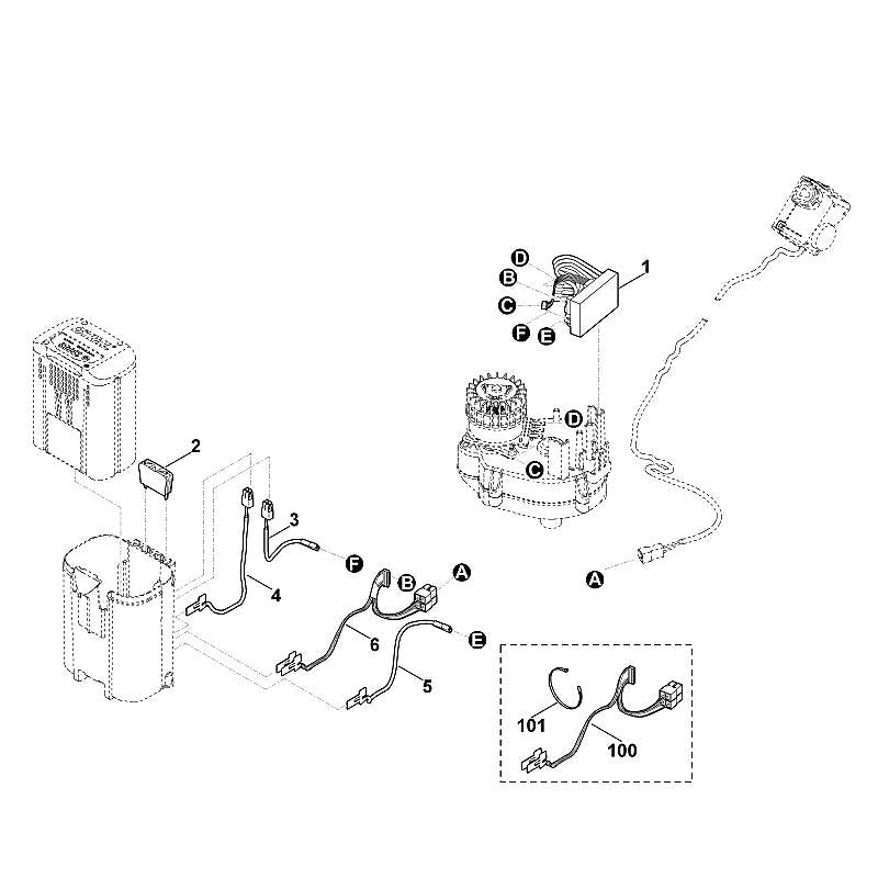 STIHL 6320-430-1400 Elektronik Modul positie 1 technische tekening