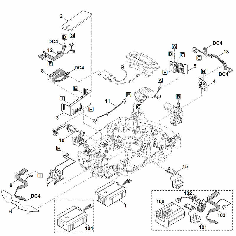 STIHL 6309-430-1403 Elektronikmodul positie 3 technische tekening