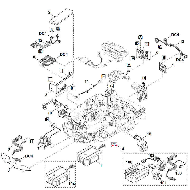 STIHL 6309-430-1402 Elektronikmodul positie 3 technische tekening