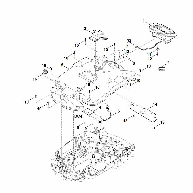 STIHL 6309-967-1835 Leistungsschild RMI 632.0 C positie 7 technische tekening