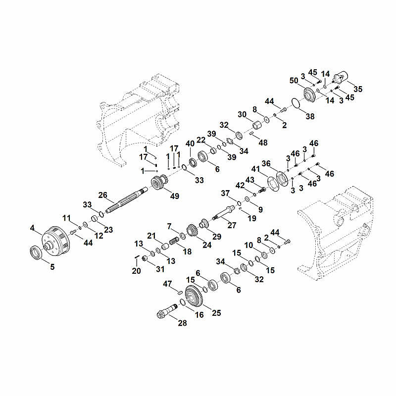 STIHL 6251-951-1701 Zylinderschraube positie 46 technische tekening