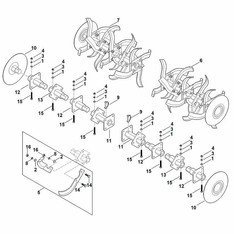 STIHL 6251-740-3901 Schutzscheibe positie 10 technische tekening