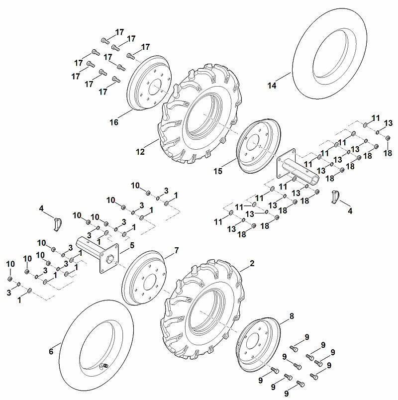 STIHL 6251-711-8801 Reifen positie 2 technische tekening