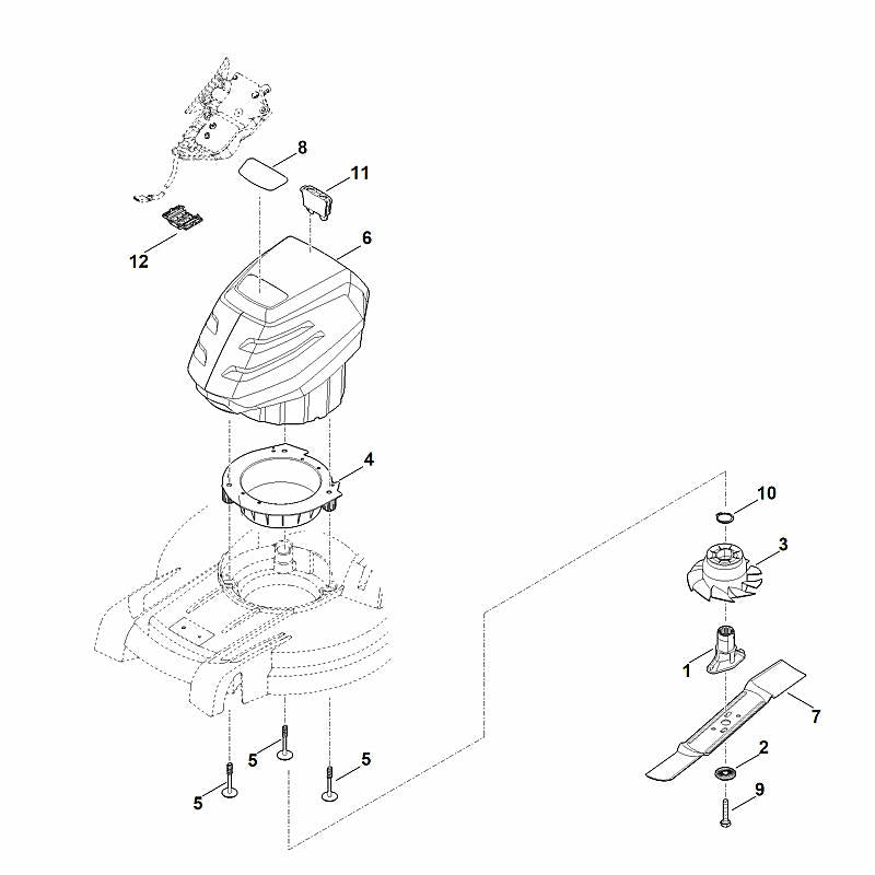STIHL 6338-967-0180 Typenschild RMA 443 C positie 8 technische tekening
