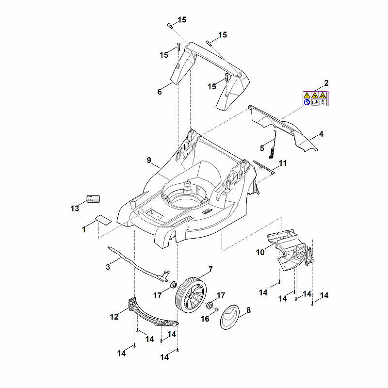 STIHL 6338-703-5111 Zugfeder positie 5 technische tekening