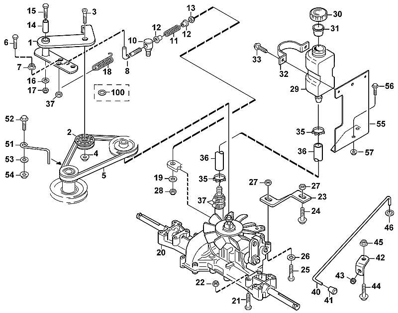 STIHL 6155-704-2100 Keilriemen positie 5 technische tekening
