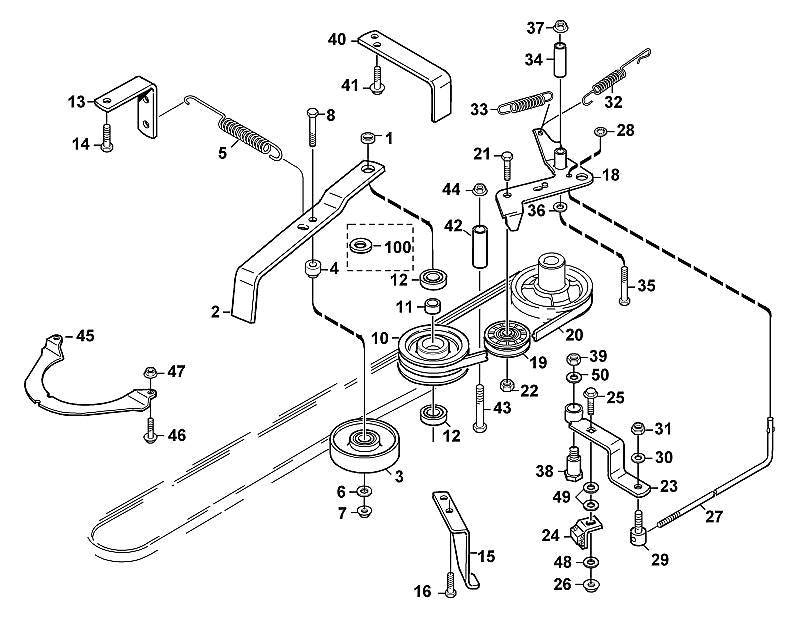 STIHL 6155-704-2110 Keilriemen positie 20 technische tekening
