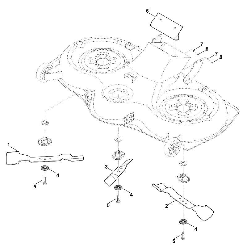 STIHL 6170-702-0111 Messer positie 3 technische tekening