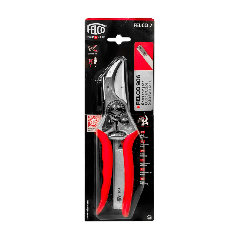 Felco 2 Gartenschere Inkl. Felco 906 Schleifstein