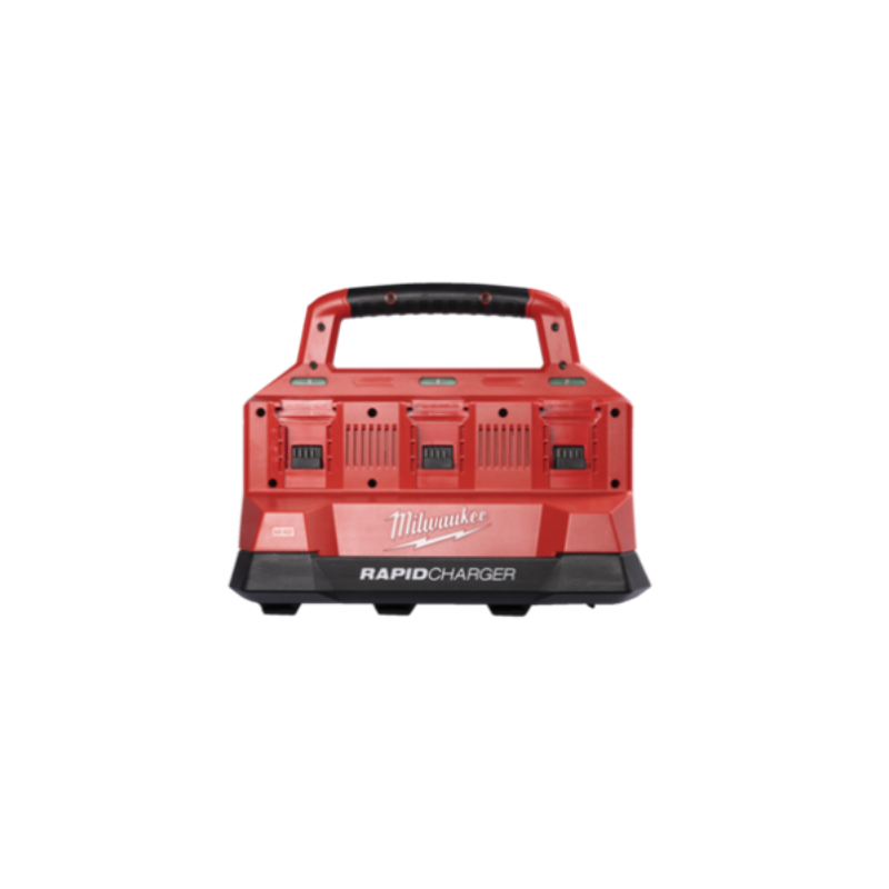 Milwaukee Doppel-Akku-Rückenlaubbläser M18 F2BPB -124 mit 4x Akku und Ladegerät