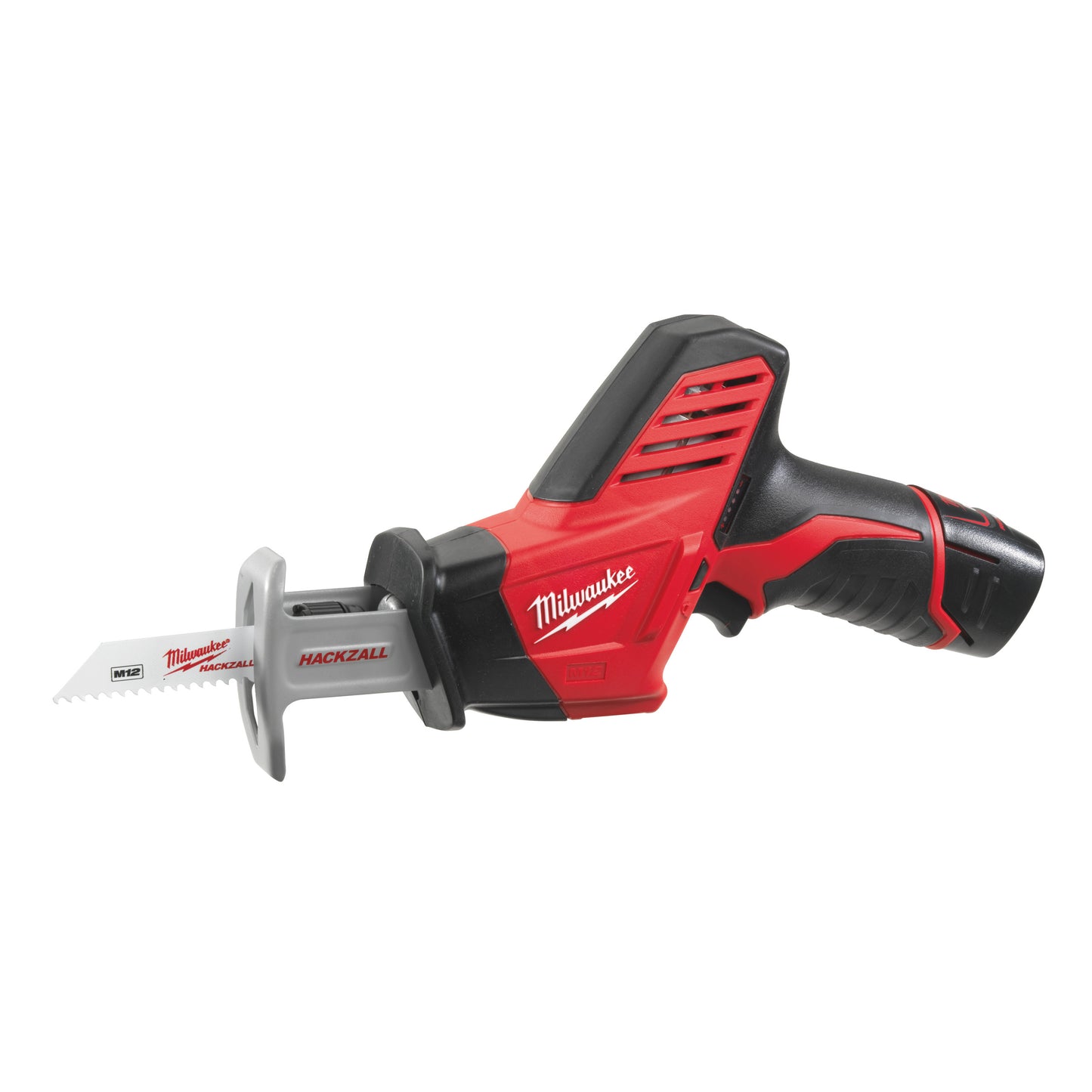 Milwaukee Akku-Kompakt-Säbelsäge M12 HZ-202C mit 2 x Akku M12 B2 + 1 x Lader C12 C