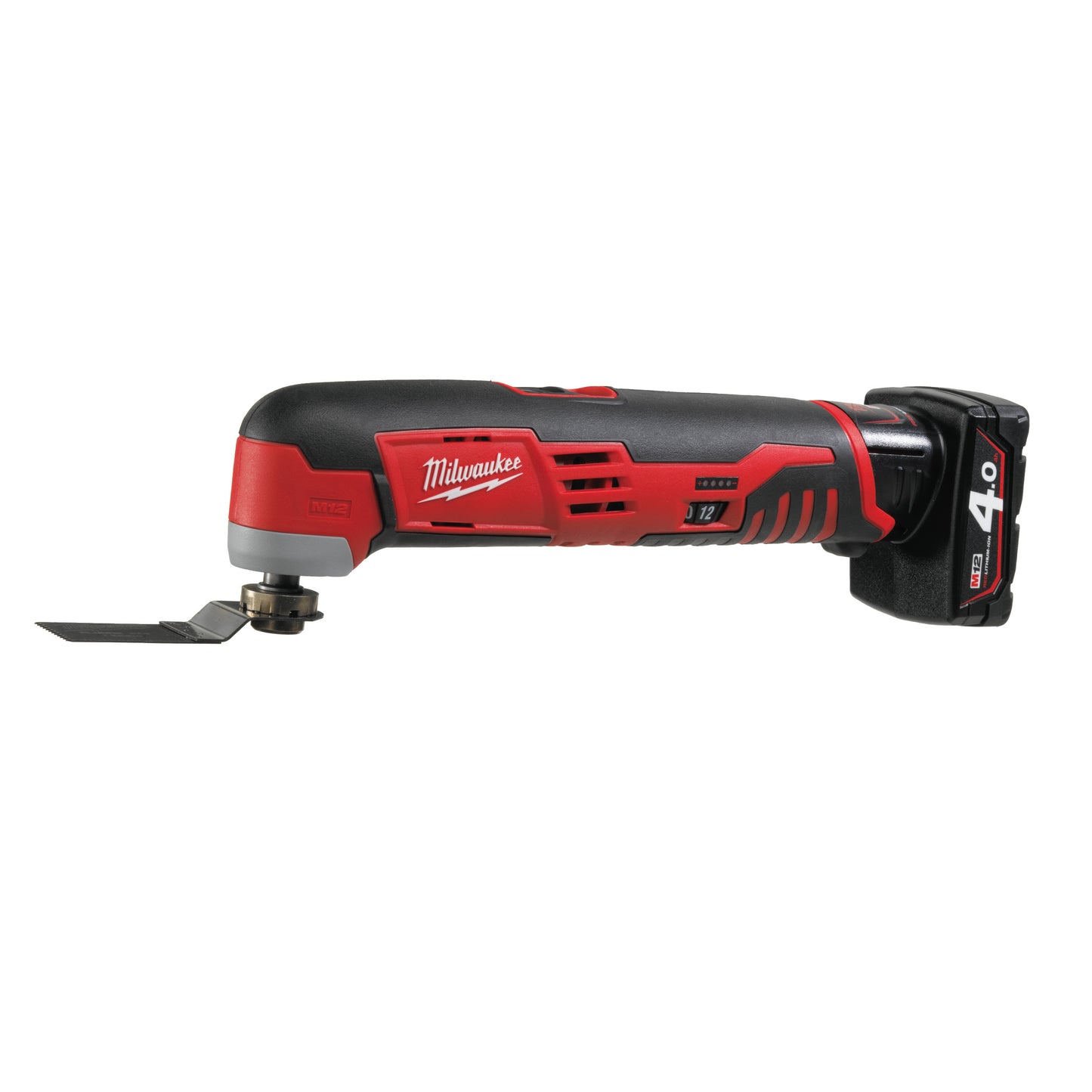 Milwaukee Akku-Multitool M12 C12 MT-202B mit 2 x Akku M12 B2 und 1 x Ladegerät C12 C