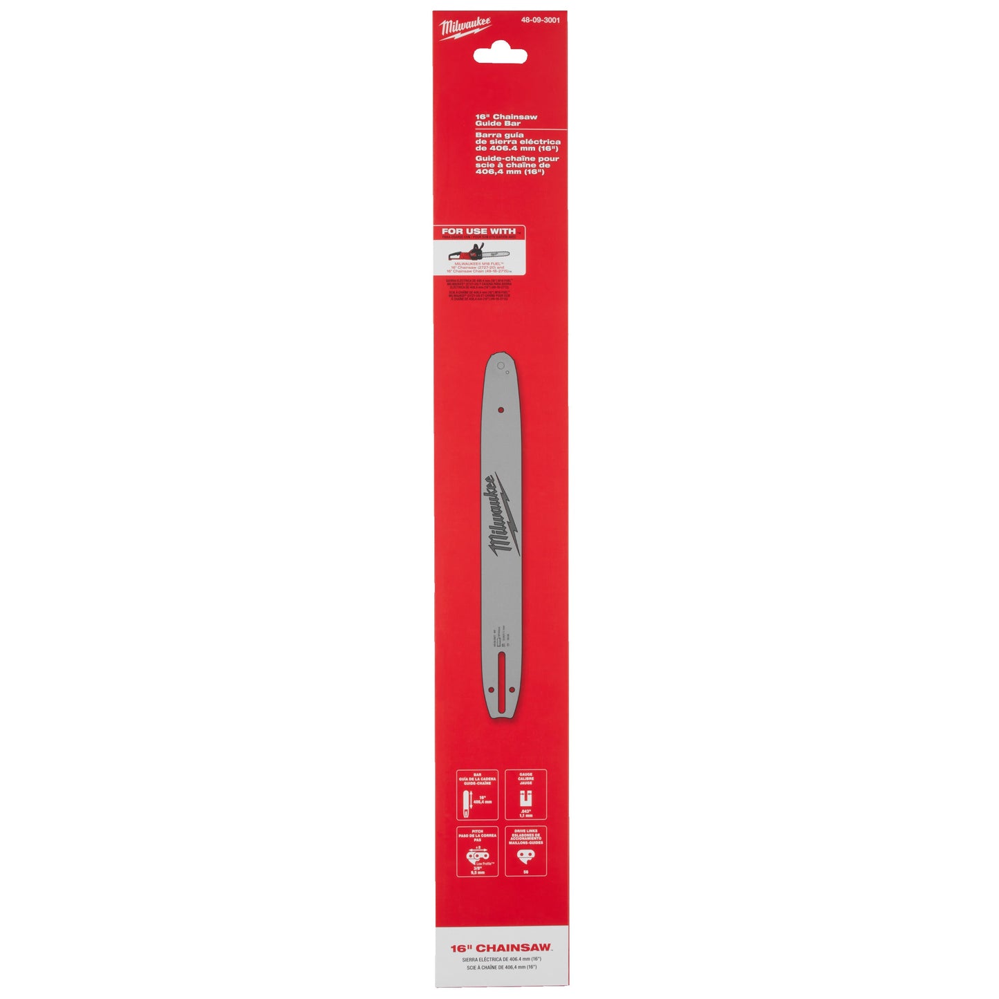 Milwaukee Führungsschiene 3/8" für M18 FCHS - 40 cm Packung