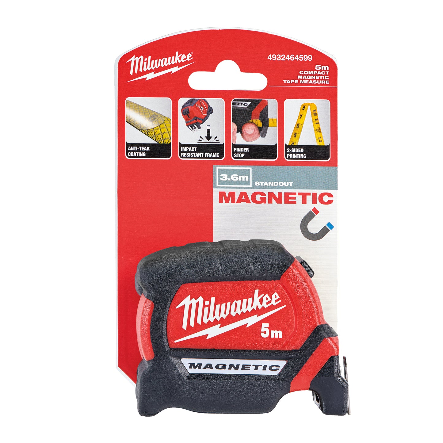 Milwaukee Magnetisches Maßband Generation III - 5 m Packung
