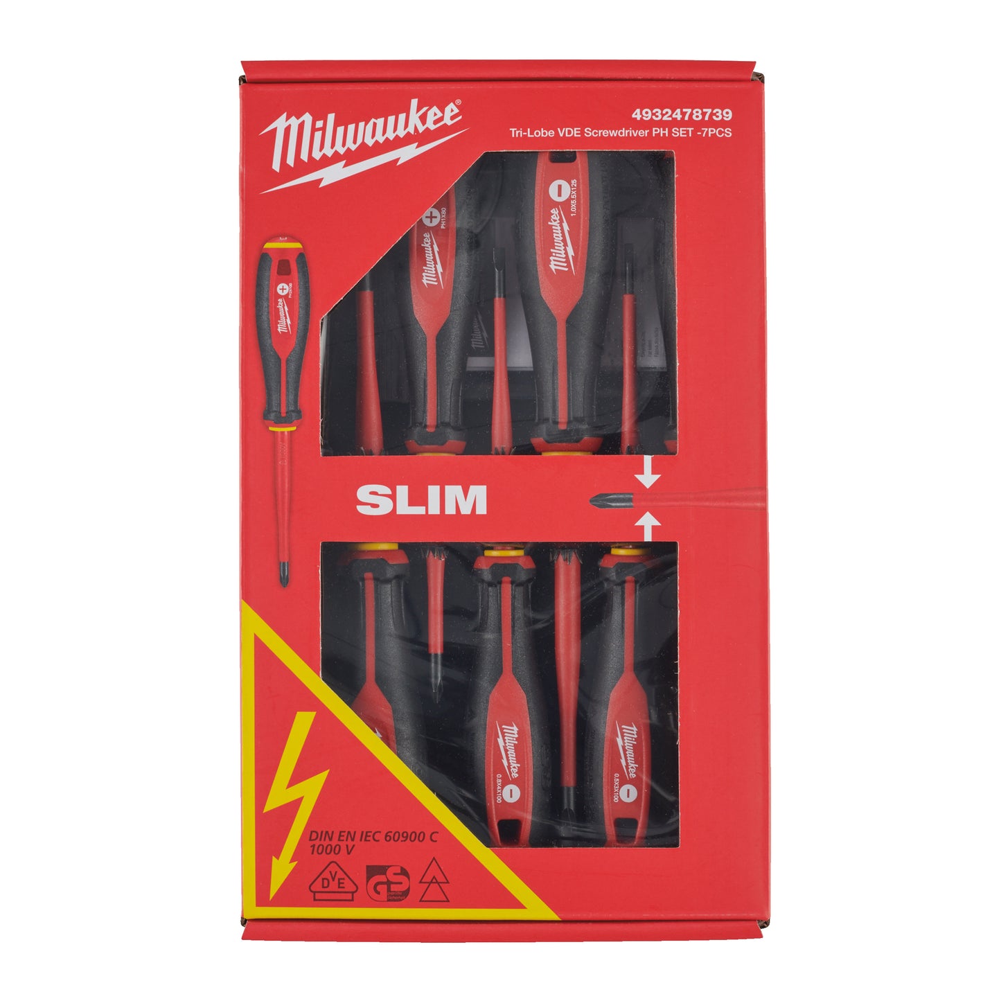 Milwaukee Schraubendreher-Set Tri-Lobe PH VDE - 7-teilig