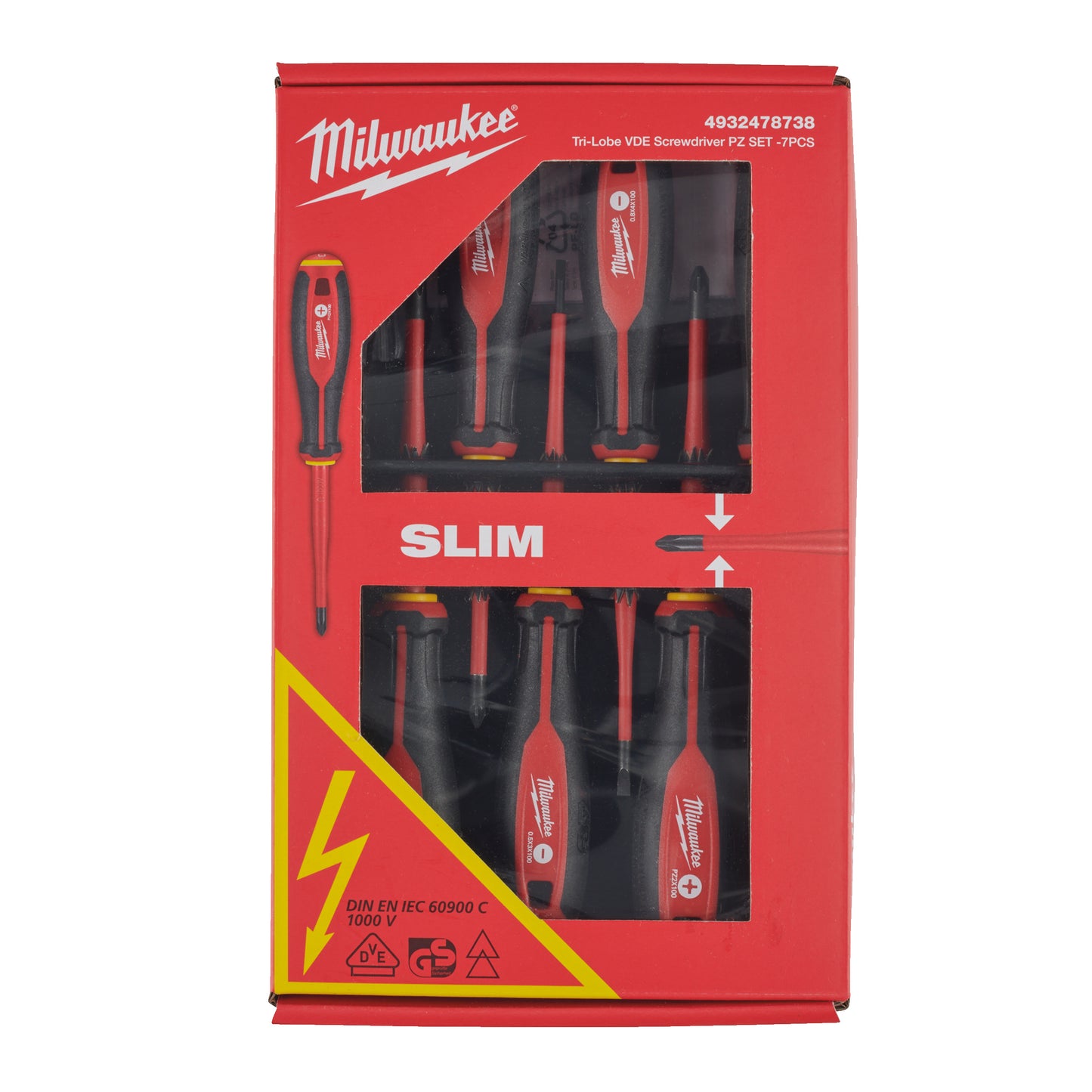 Milwaukee Schraubendreher-Set Tri-Lobe PZ VDE - 7-teilig