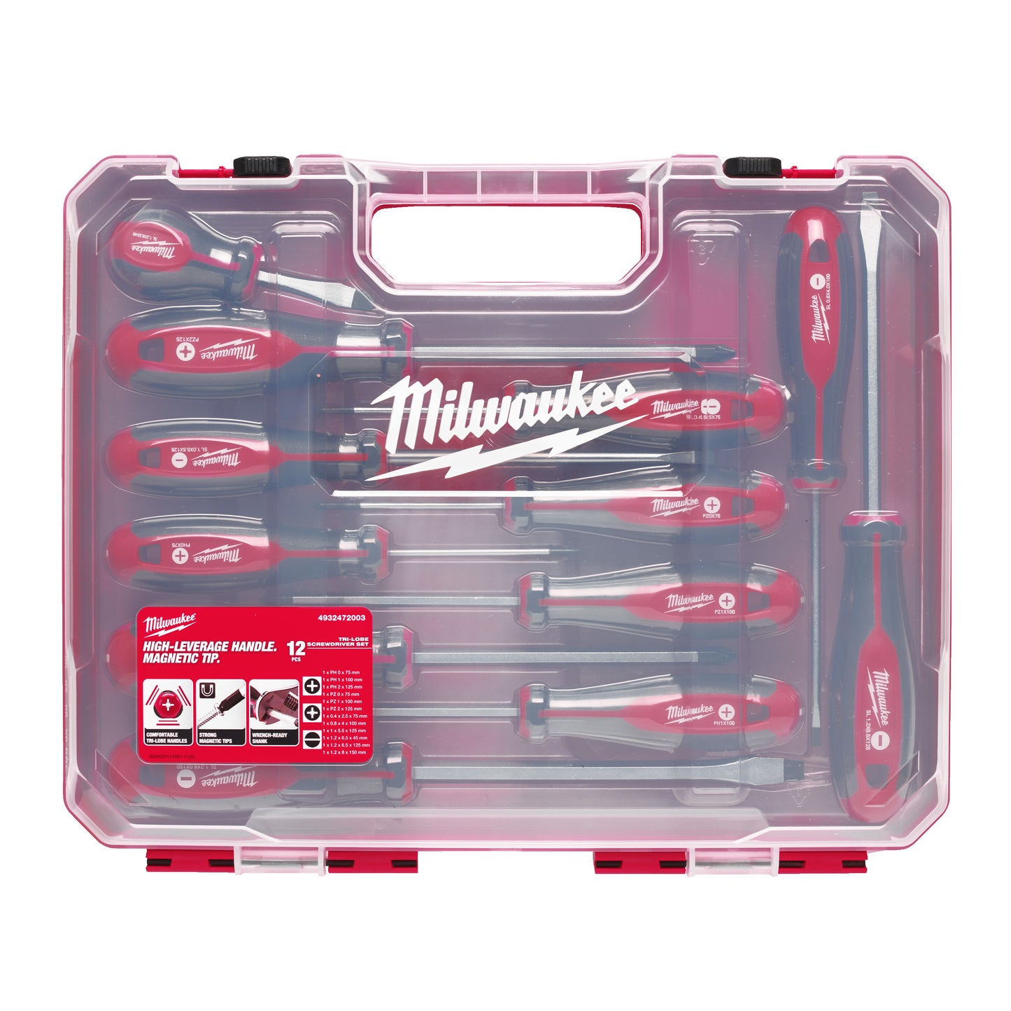 Milwaukee Schraubendreher-Set Tri-lobe - 12-teilig Packung