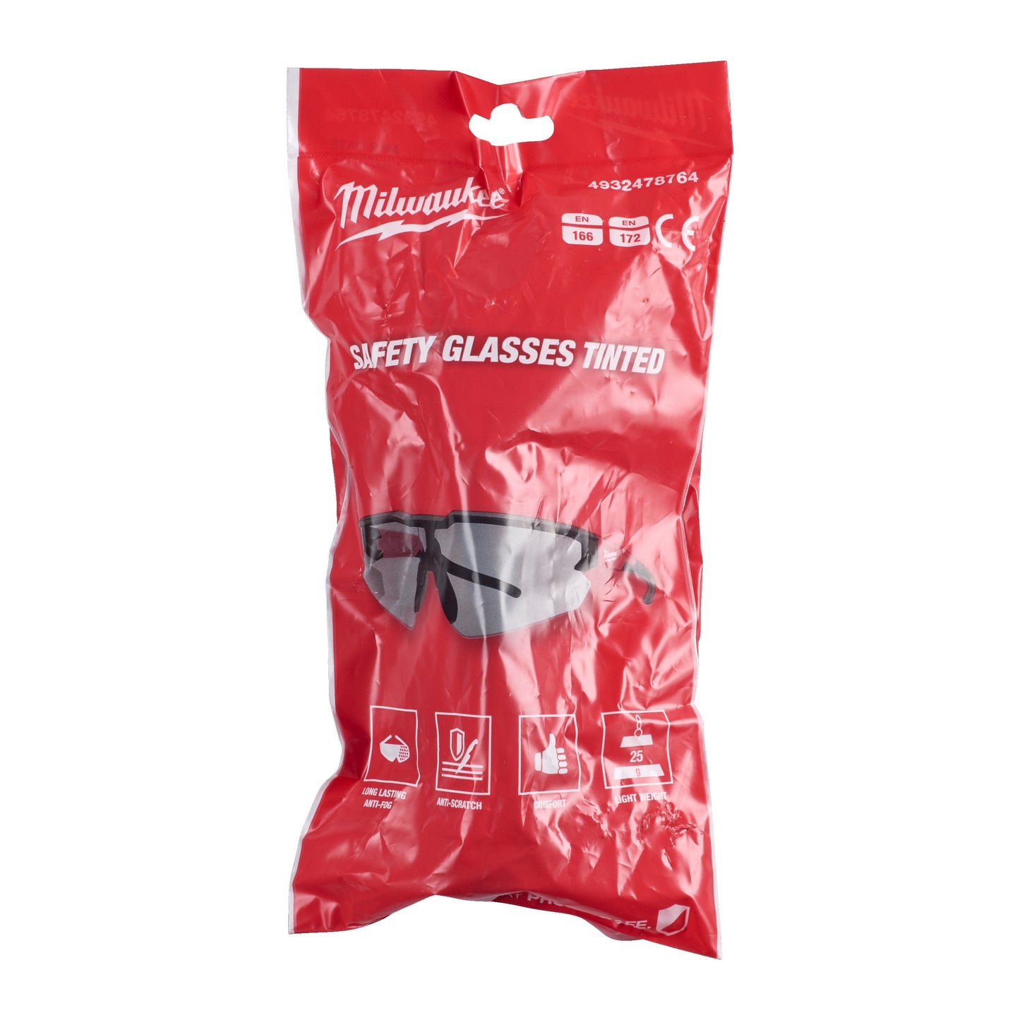 Milwaukee Sicherheitsbrille kratzfest getönt Pack
