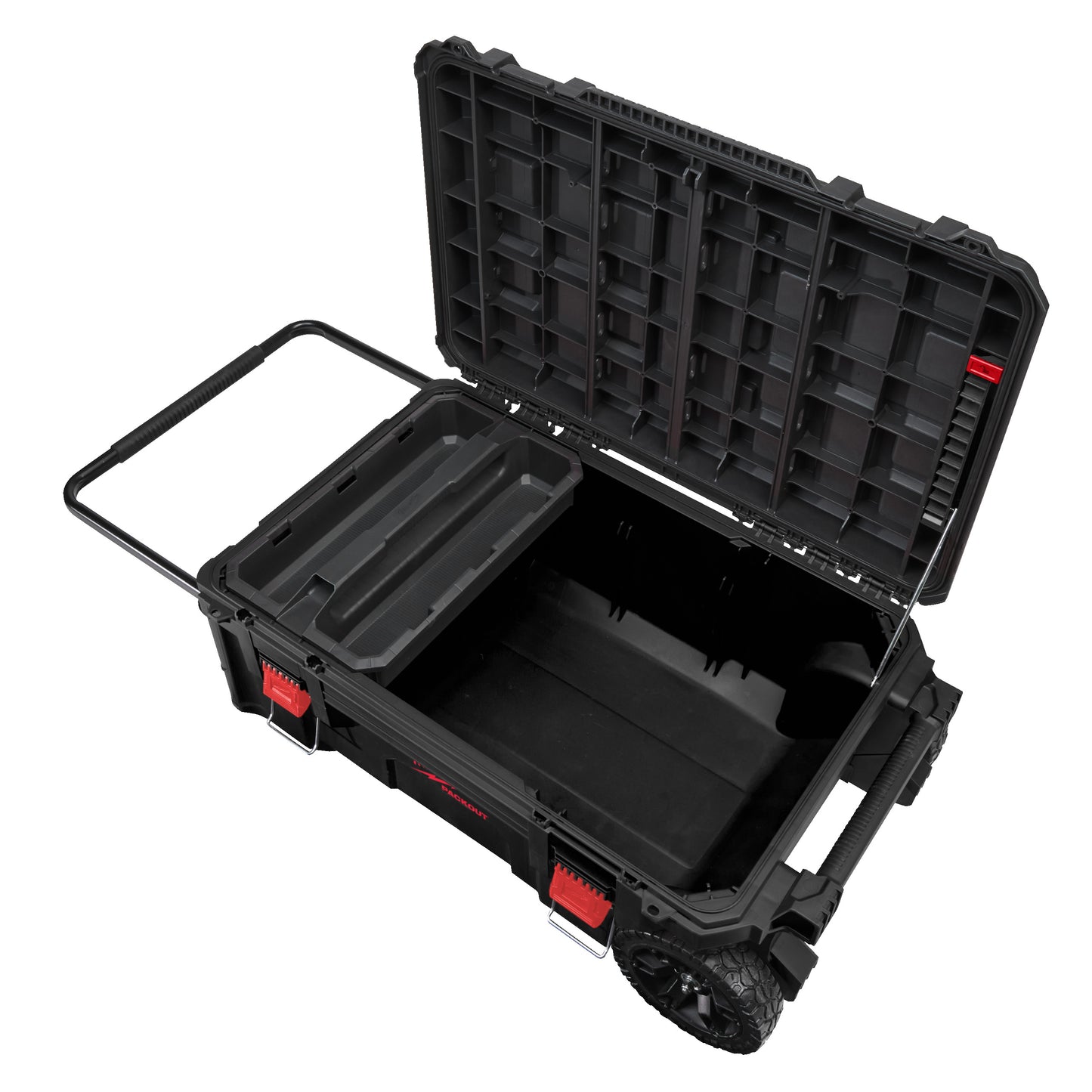Milwaukee Trolley-Koffer PACKOUT XL geöffnet