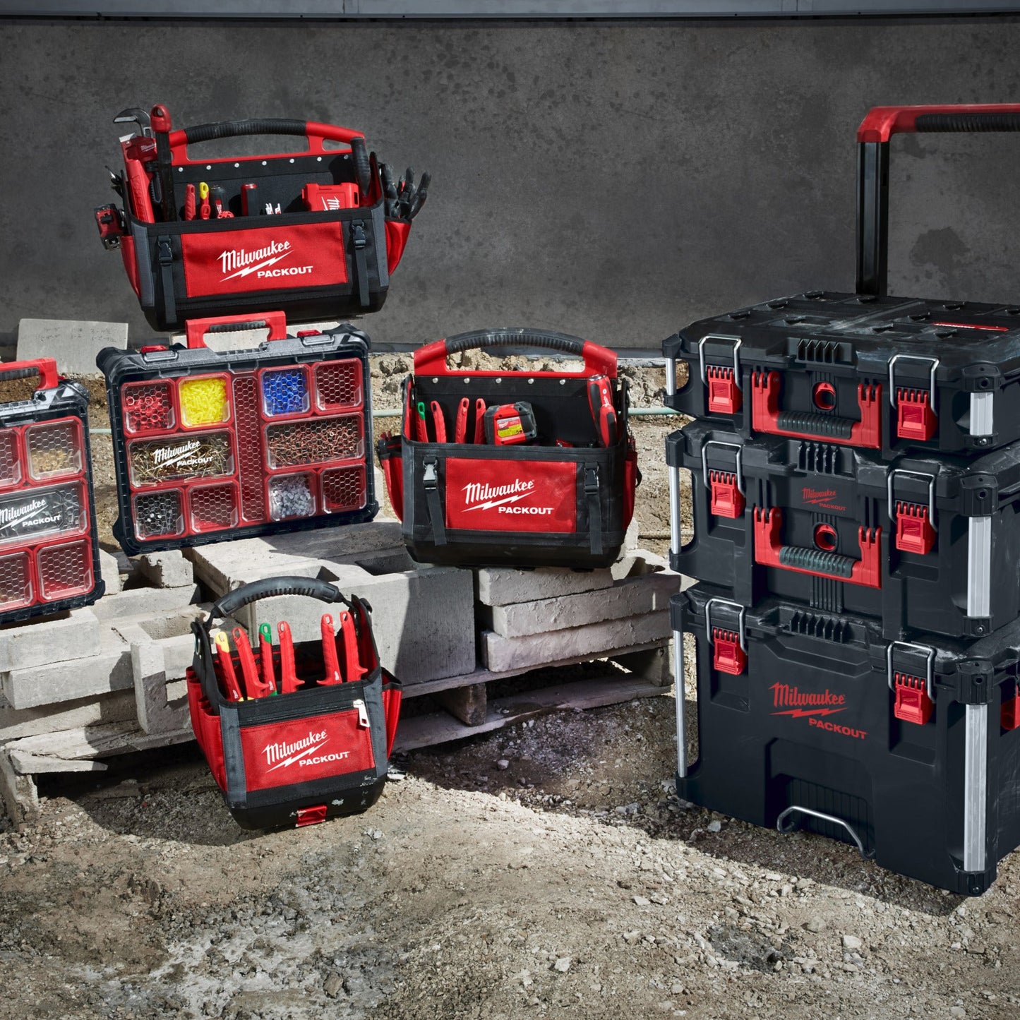 Milwaukee Trolley-Koffer PACKOUT und andere Milwaukee Systeme