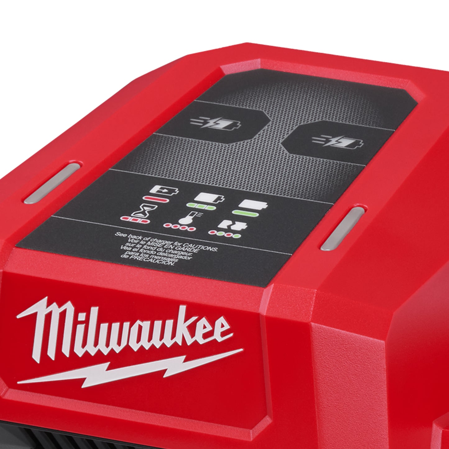 Milwaukee Zweifach-Super-Schnellladegerät M18 DBSC Detailansicht