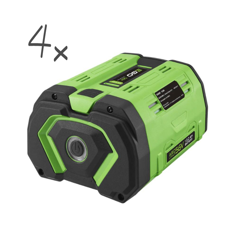 EGO Nullwendekreismäher Z6 ZT4201E-S Kit mit 4 Akkus und Ladegerät