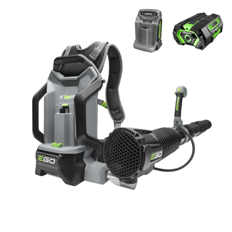 EGO Rückentragbarer Akku-Laubbläser LB6002E Kit mit 5,0 Ah Akku und Ladegerät