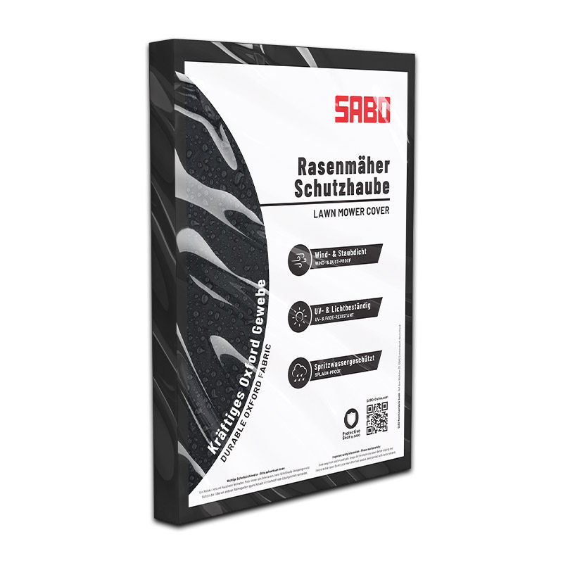 SABO Schutzhaube für Rasenmäher Verpackung