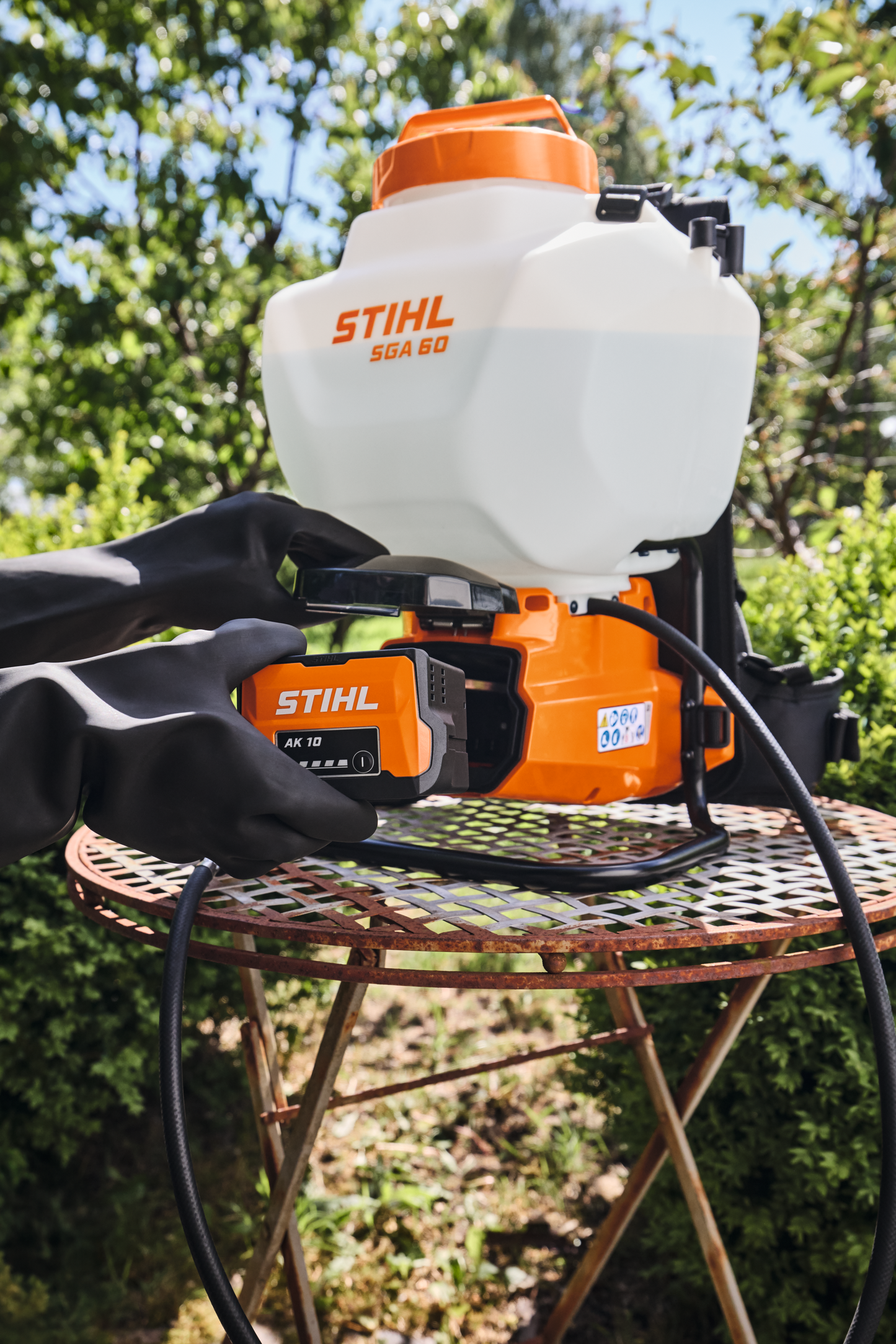 STIHL Rückentragbares Akku-Spritzgerät SGA 60.0 Einzelgerät Detailansicht